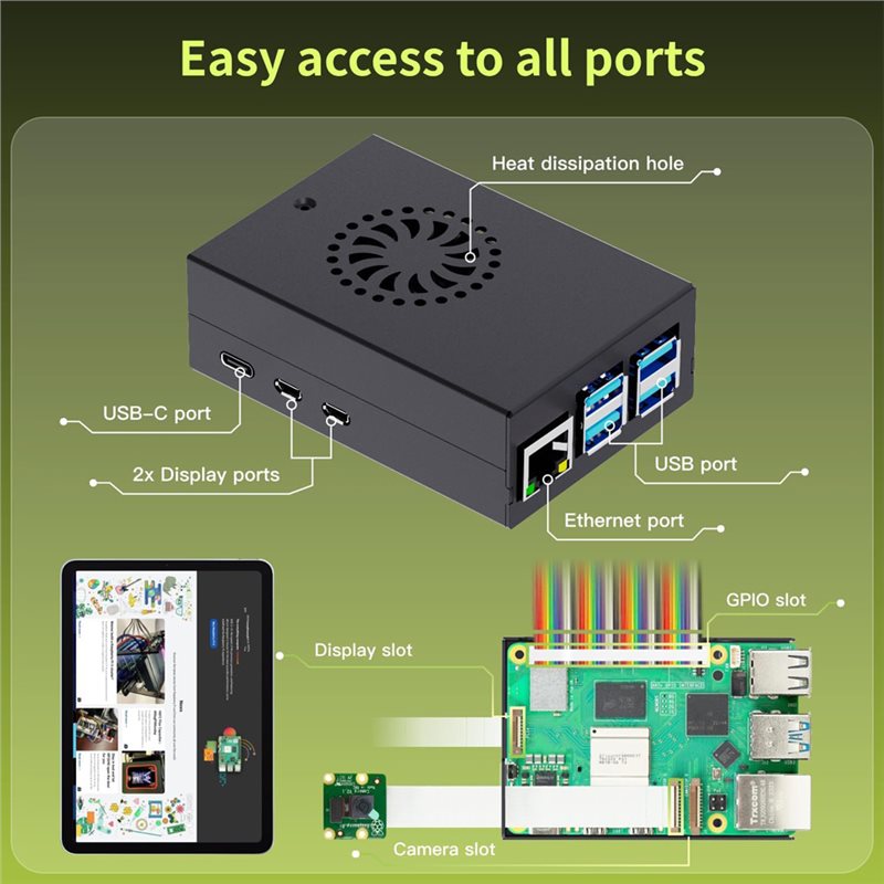 T23C For Irasptek Starter Kit  - Raspberry Pi 5 8Gb Kit recension och pris